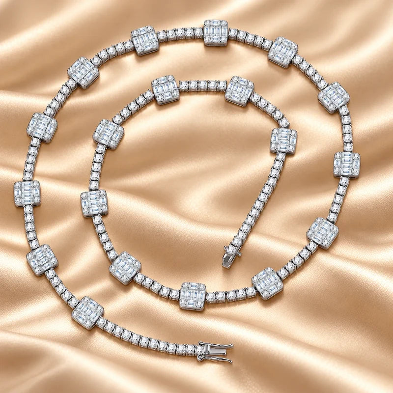 Generated concept artwork for Lumière Moissanite Pendant Necklace; illustrative only, not an exact product photograph