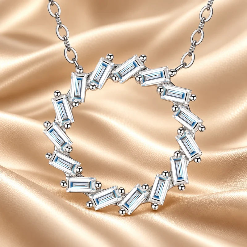 Generated concept artwork for Solène Moissanite Pendant Necklace; illustrative only, not an exact product photograph