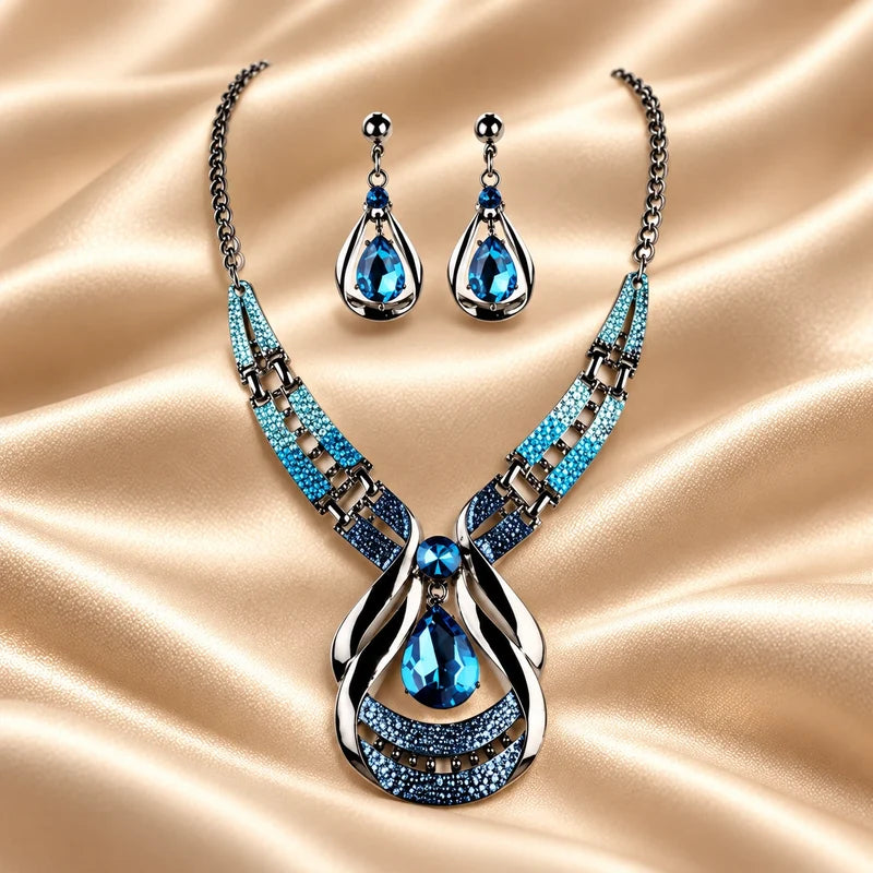 Generated concept artwork for Teardrop Jewellery Set; illustrative only, not an exact product photograph